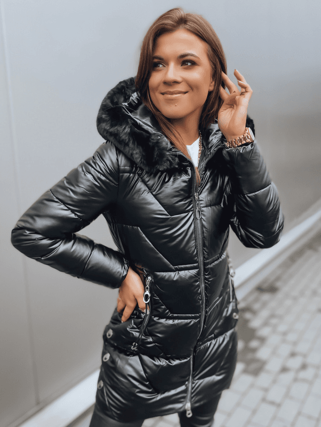 KRISTA télikabát szőrmés kapucnival - Image 3