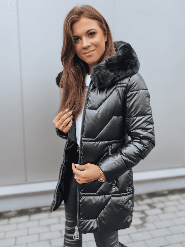 KRISTA télikabát szőrmés kapucnival - Image 2