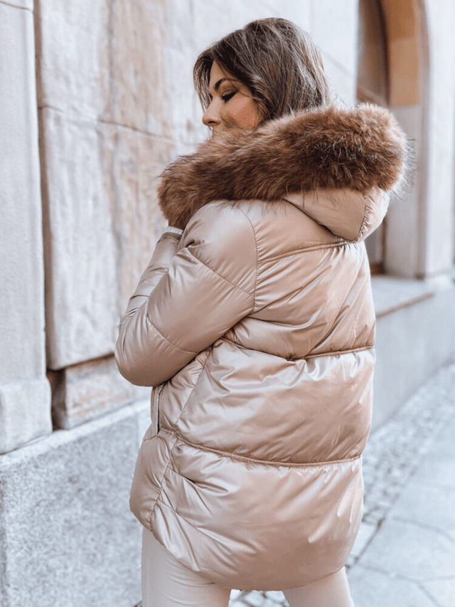 SPARKLE télikabát szőrmés kapucnival - Image 2